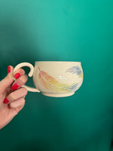 Load image into Gallery viewer, Rainbow Feather Mug 2 (Short)